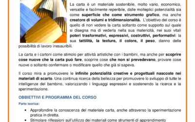 ATELIER DELLE INDAGINI MATERICHE: CARTA E CARTONI
