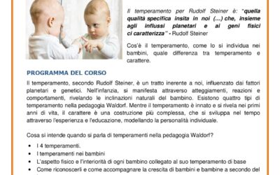 COMPRENSIONE E GUIDA DEI TEMPERAMENTI DEI BAMBINI 0-6